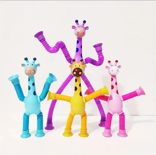 Kidz Suction Cups Girrafe Toy Set For Kids and Toddlers