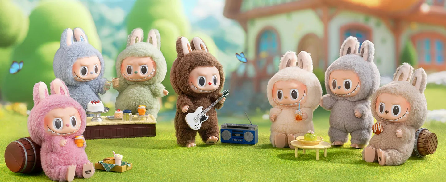 Cute Soft Bunny Doll with Keychain for Kids Girls Boys labubu