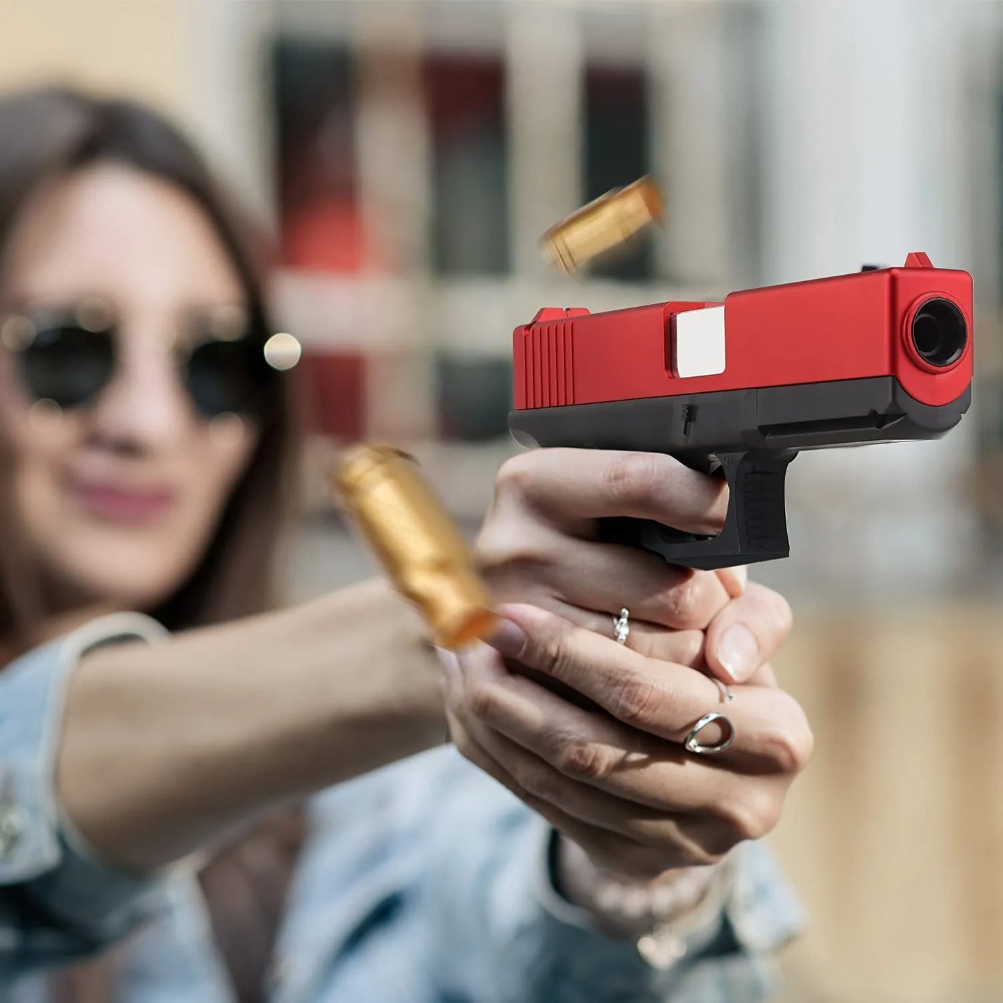 Foam Ejection Toy Blaster, Shooting with Foam Darts, Blasters for Kids, Shooting Games,