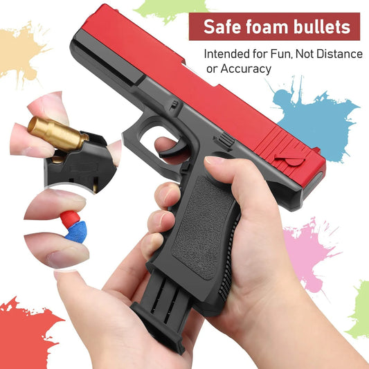 Foam Ejection Toy Blaster, Shooting with Foam Darts, Blasters for Kids, Shooting Games,