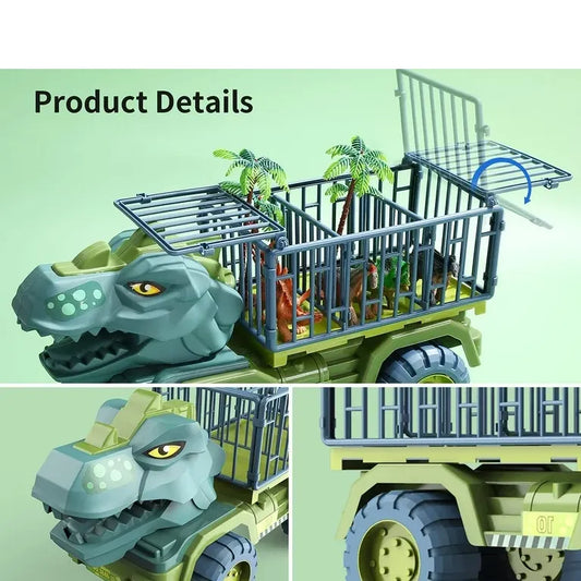 Big Dinosaur Car Truck Telur Dinosaur Set Jurassic Toys