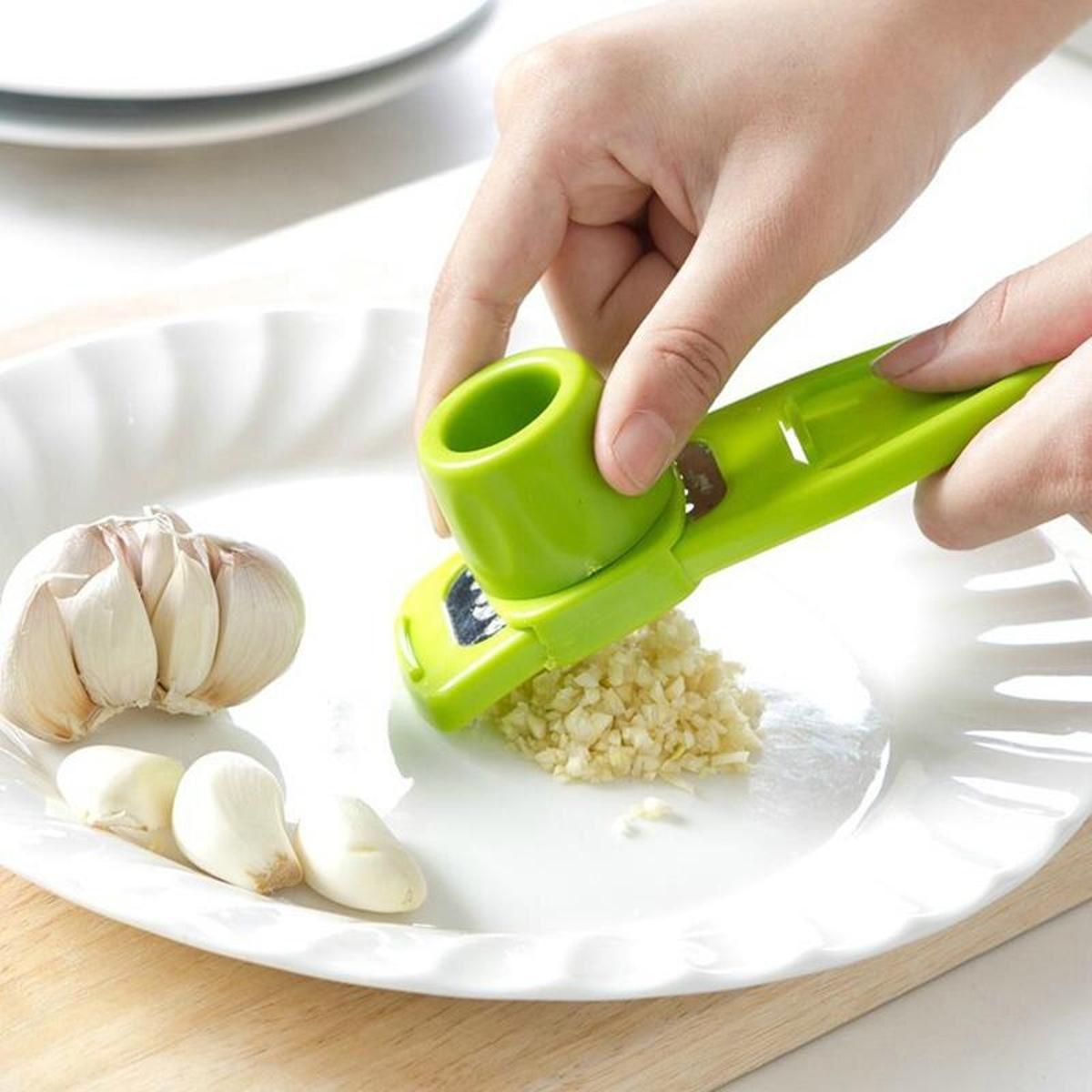 Garlic Ginger Grinding Tools Kitchen Garlic Grater Fruits Vegetable Hand Press Grinding