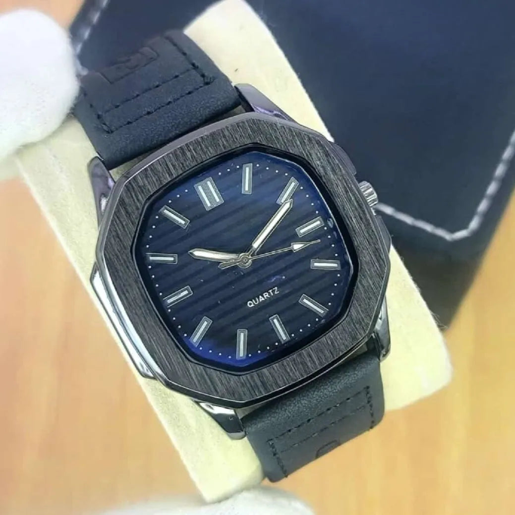 Watch For Mens Nautilus Design Rubber Strap