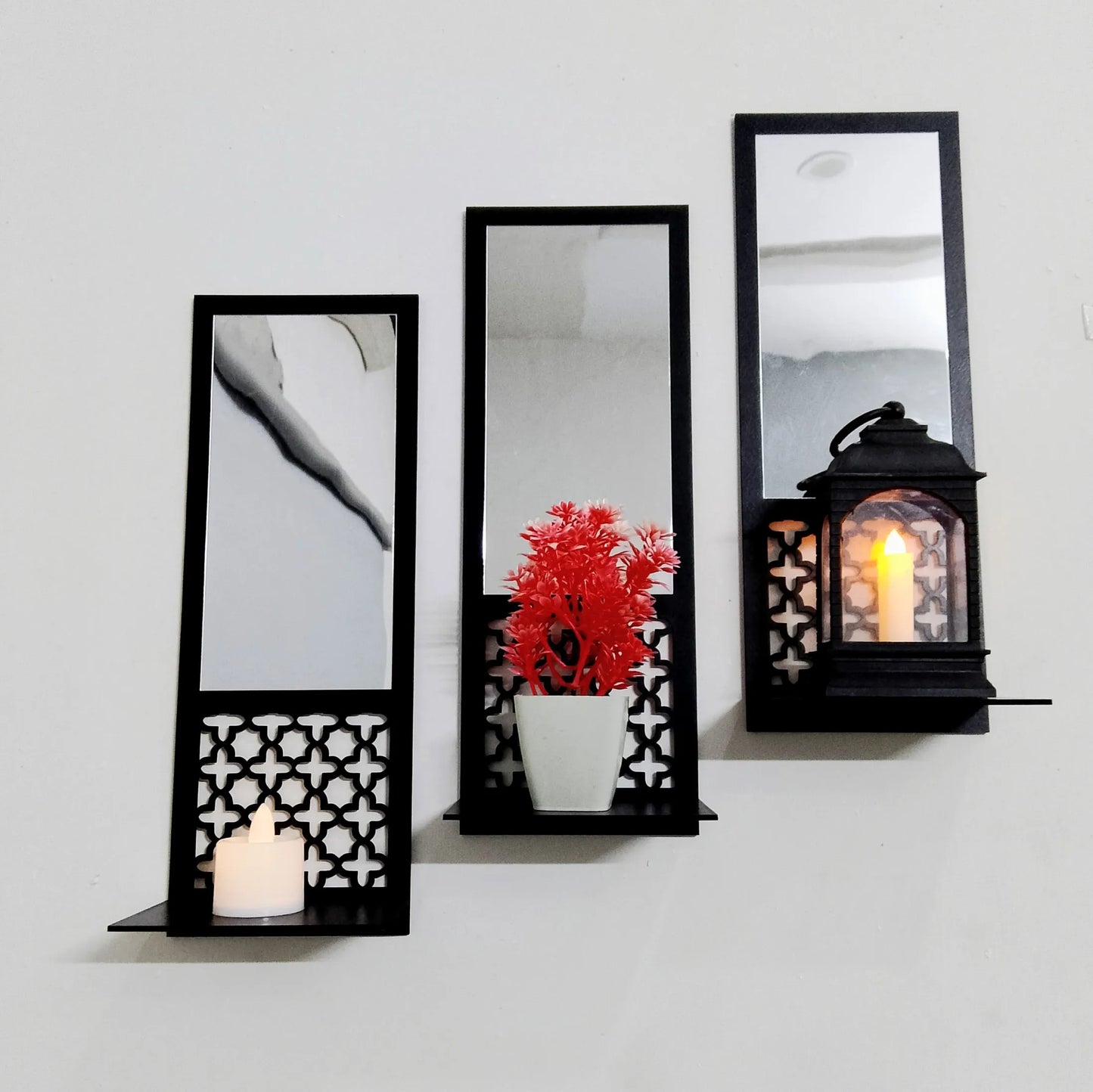Dotz Brand Wall decorations items, Wooden wall shelf for bedroom, Wooden wall