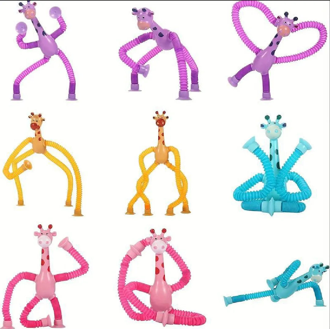 Kidz Suction Cups Girrafe Toy Set For Kids and Toddlers