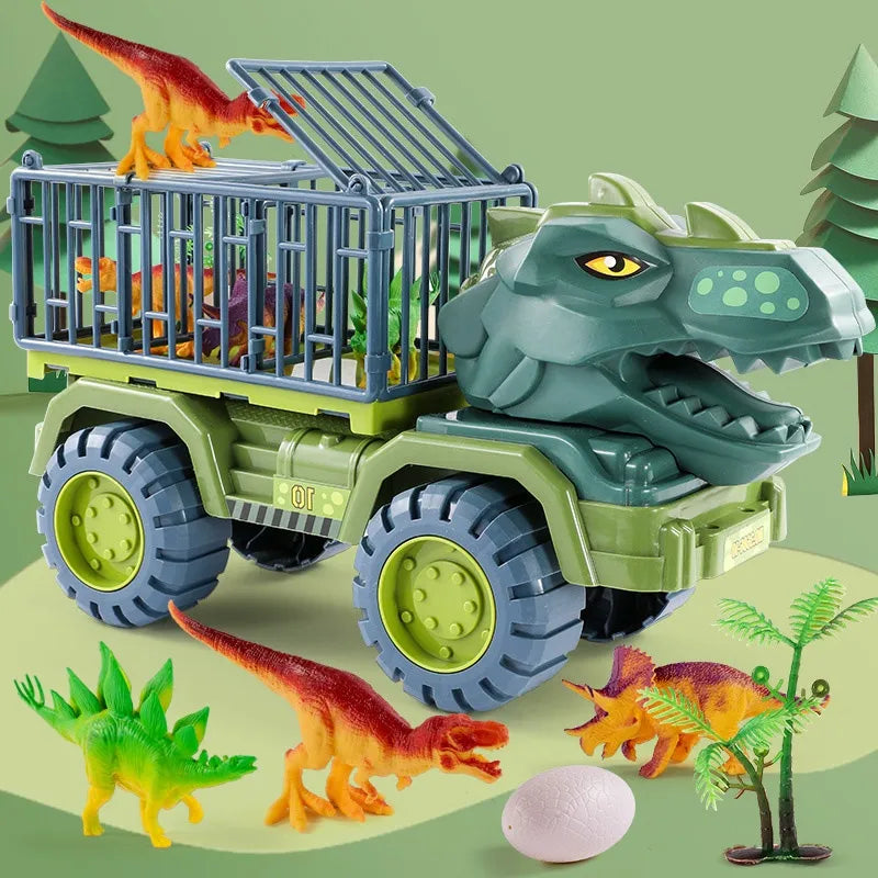 Big Dinosaur Car Truck Telur Dinosaur Set Jurassic Toys
