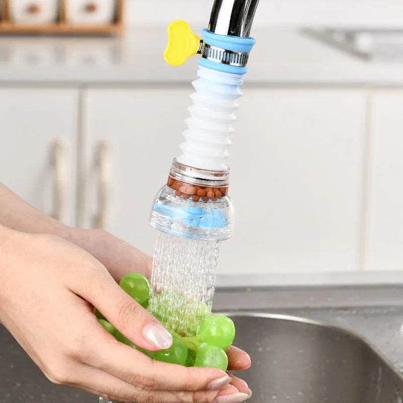 360 Rotatable Adjustable Water Filter Faucet Tap - Water-Saving Kitchen and Bathroom Organizer Tool