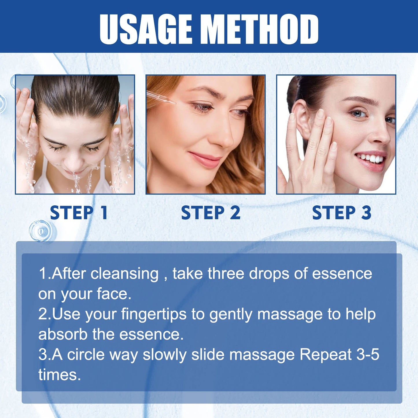 Ordinary Hyaluronic Acid Serum for Face Anti Wr-inkle Shrink pores Hydrating Moisturizing Essence Firming Lifting Skin Care