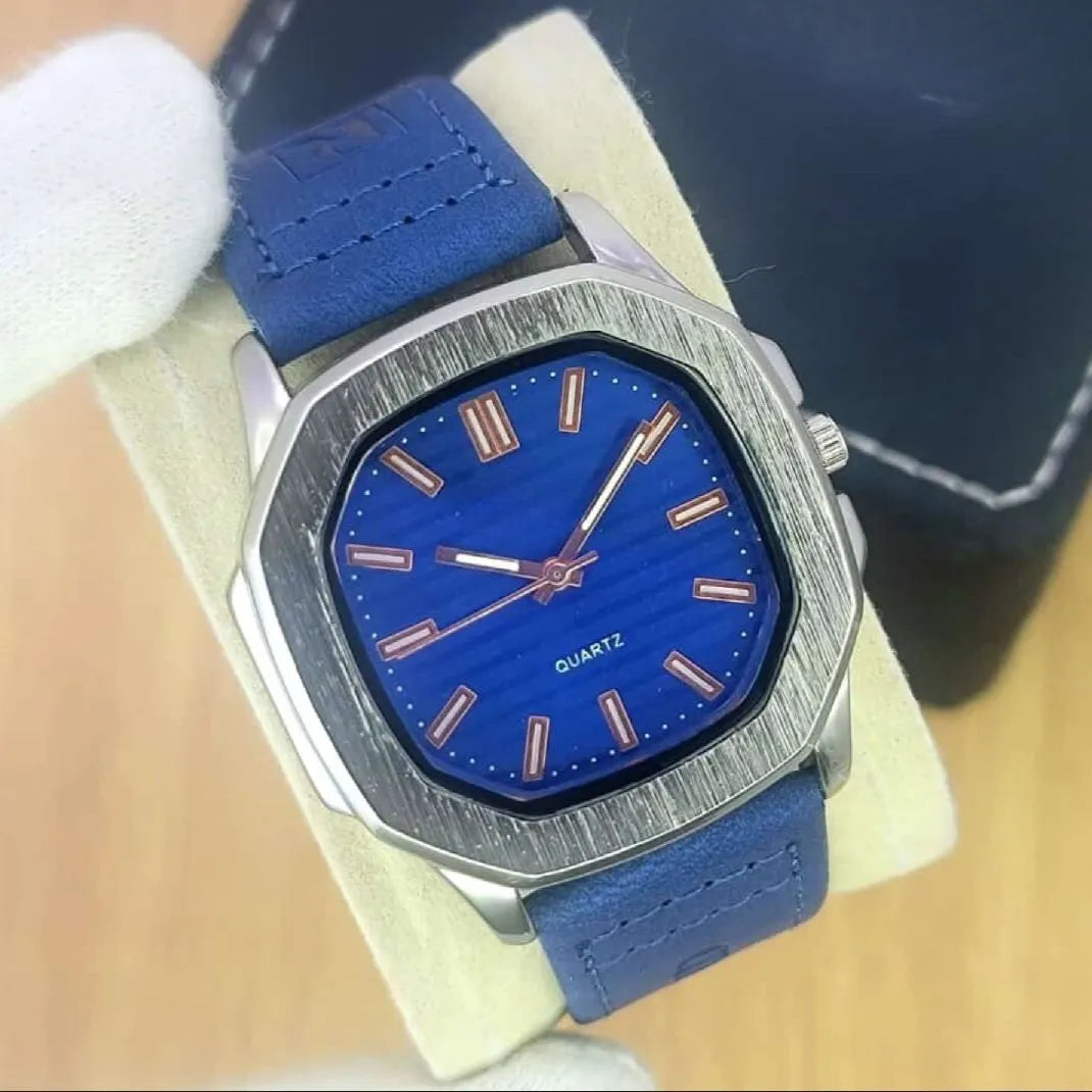 Watch For Mens Nautilus Design Rubber Strap