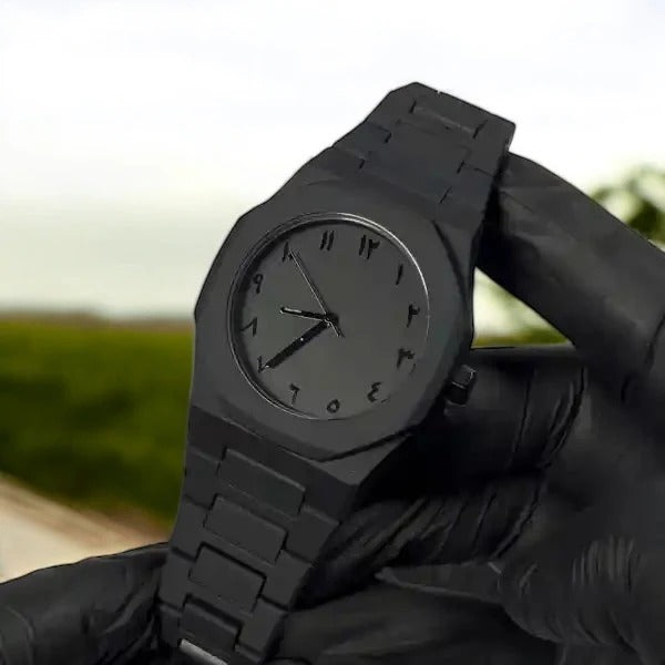 Black Arabic Aura watch For Men & Women