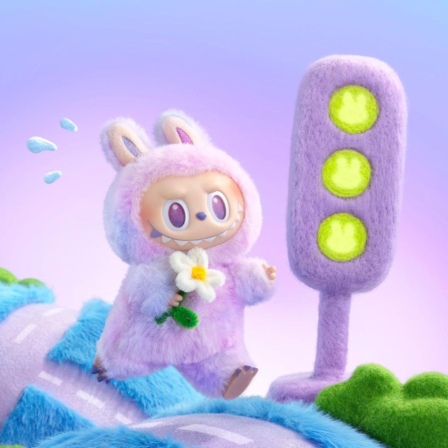 Cute Soft Bunny Doll with Keychain for Kids Girls Boys labubu
