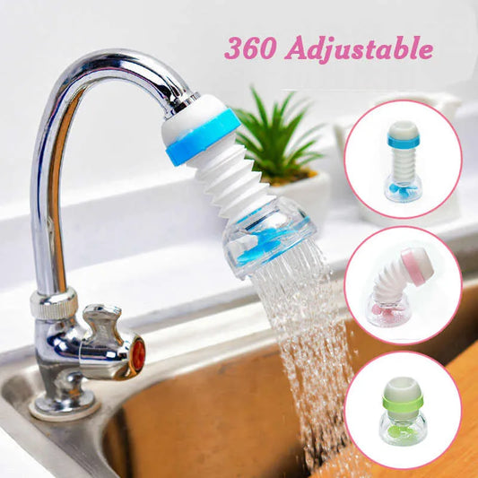 360 Rotatable Adjustable Water Filter Faucet Tap - Water-Saving Kitchen and Bathroom Organizer Tool