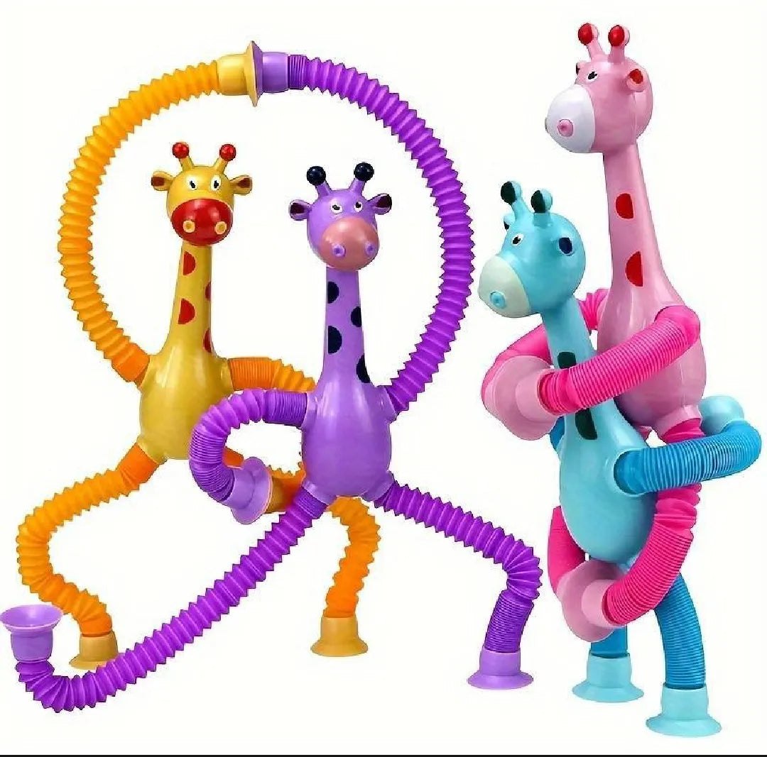 Kidz Suction Cups Girrafe Toy Set For Kids and Toddlers
