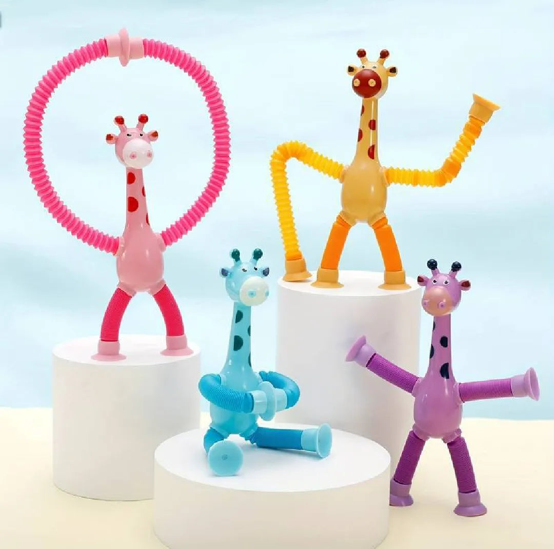 Kidz Suction Cups Girrafe Toy Set For Kids and Toddlers