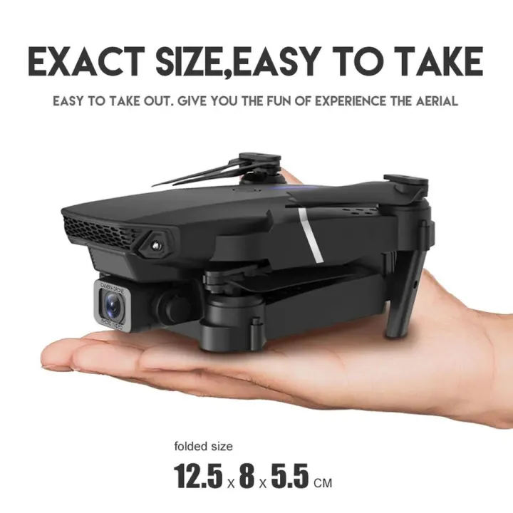 E88 Pro 2024 New Drone FPV Drone With Wide Angle Foldable Quadcopter Drones Kid Gift Toys Mini Drone Toy